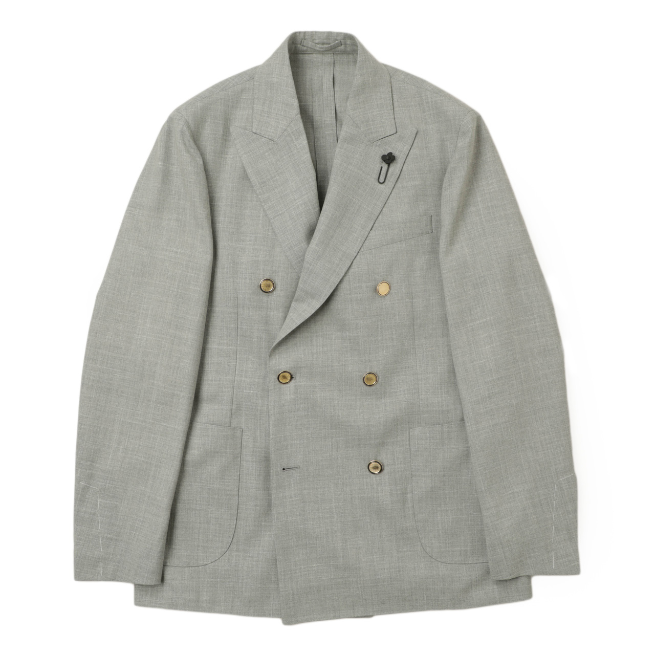 【オープニングセール】 ジャケット ラルディーニ LARDINI ダブル シルク ウール 6B スケートボード